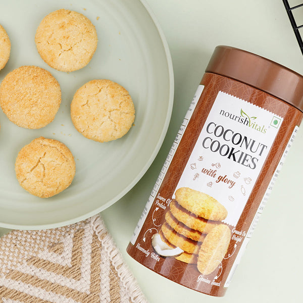 NourishVitals Coconut Cookies, 120g
