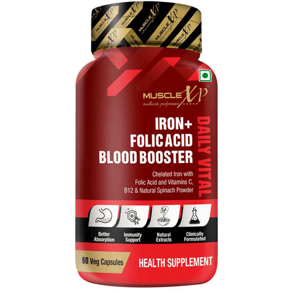Iron + Folic Acid Blood Booster Daily Vital, 60 Capsules