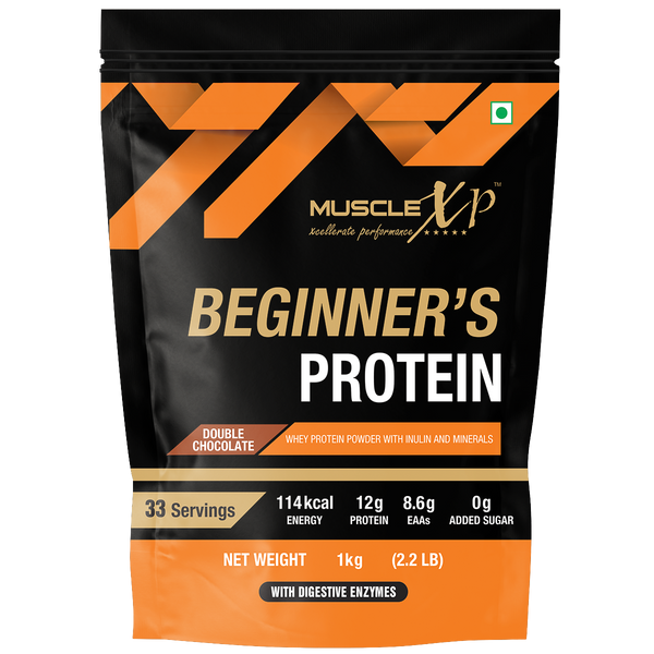 Beginner's Protein, Double Chocolate, 1kg Pouch (2.2 LB)