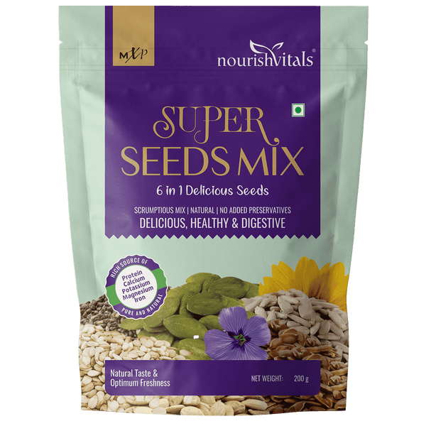 NourishVitals Super Seeds Mix 6 in 1, 200g