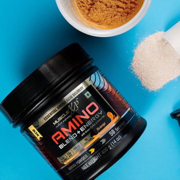 Amino Blend & Energy Powder (Pre / Intra Workout), Orange, 400g
