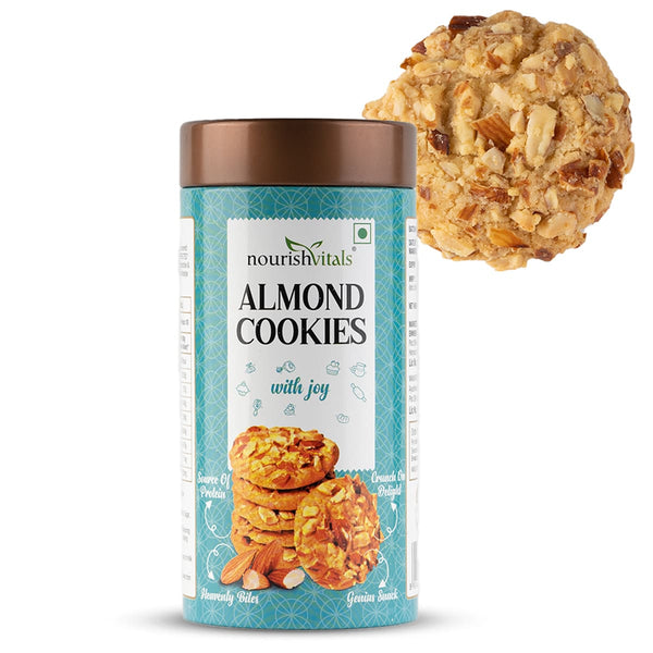NourishVitals Almond Cookies, 120g