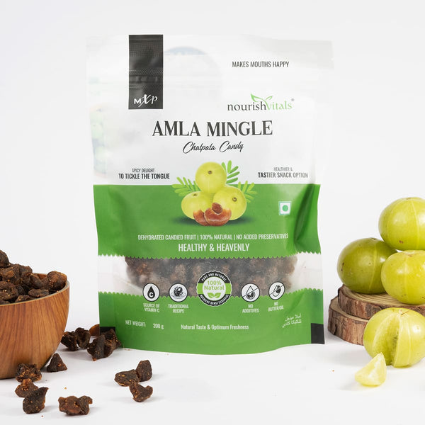 NourishVitals Chatpata Amla Mingle Candy, 200g