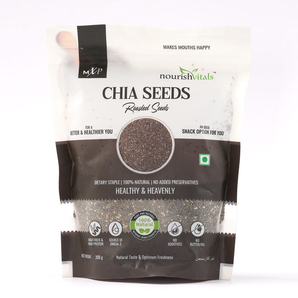 NourishVitals Chia Roasted Seeds, 200g