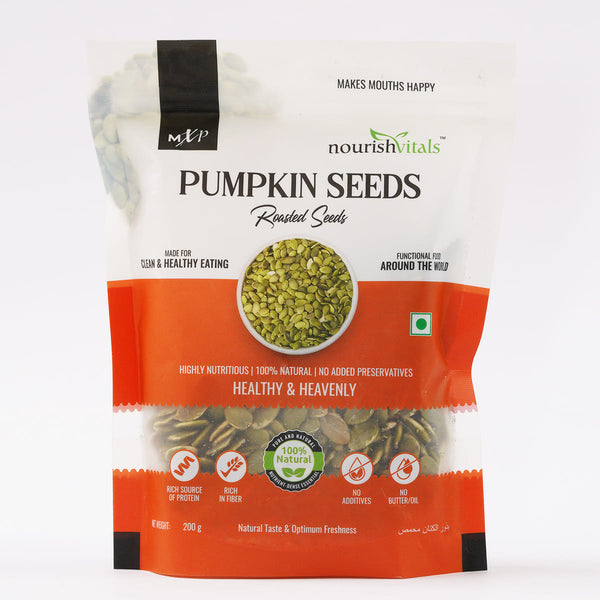 NourishVitals Pumpkin Roasted Seeds, 200g