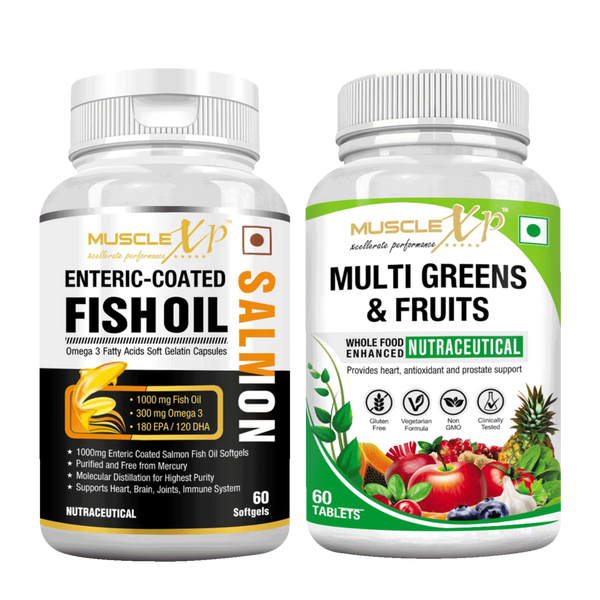 Healthcare Combo | Salmon Fish Oil 60 Softgels + Multi Green 60 Tablets