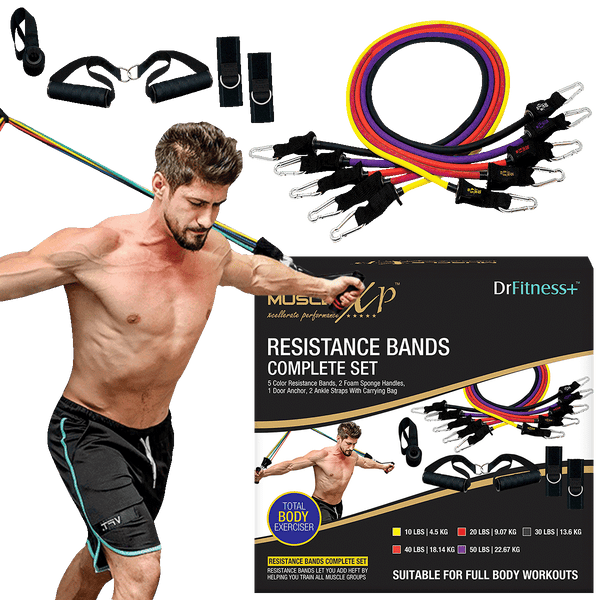 MuscleXP Resistance Band 11 in 1