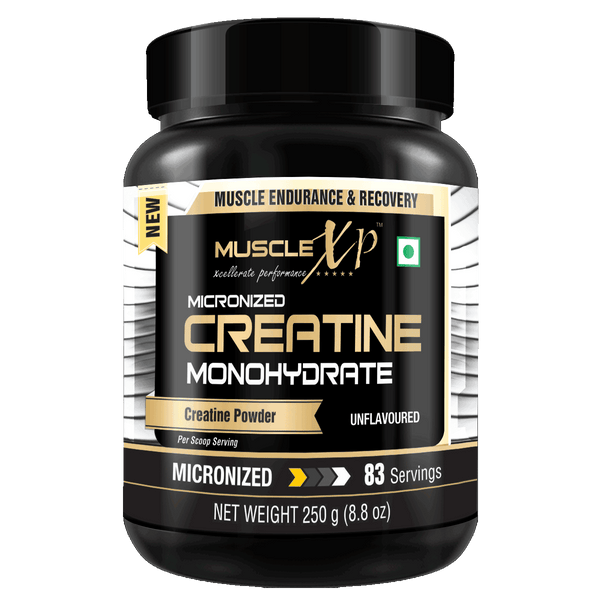 Micronized Creatine Monohydrate Powder Unflavored, 250g (8.8oz), 83 Servings