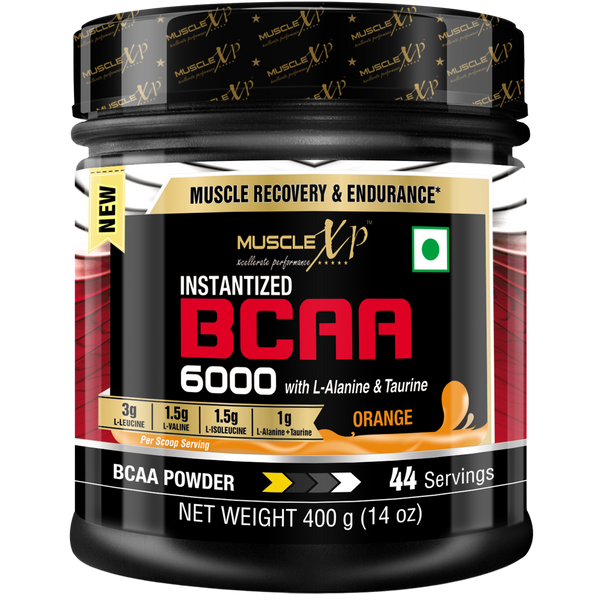 Instantized BCAA 6000 with L-Alanine & Taurine, 400gm, Orange