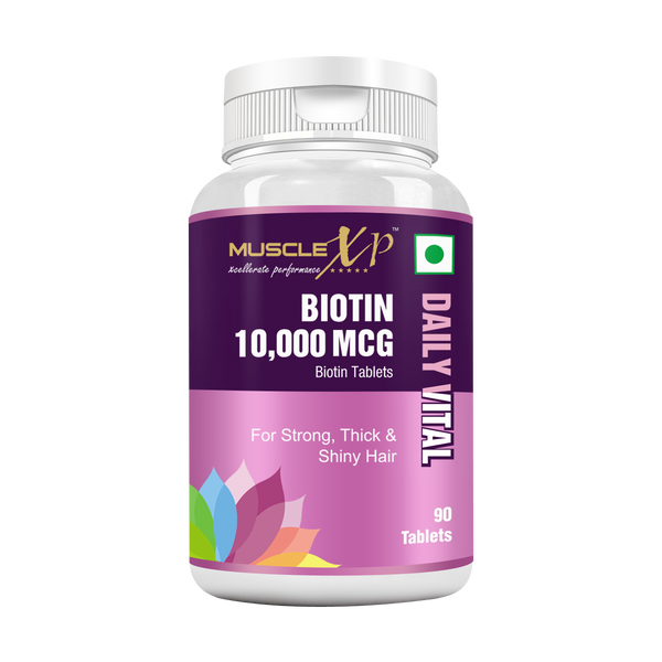 Biotin 10,000 mcg, 90 Tablets