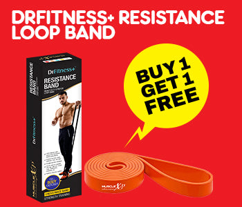 DrFitness+ Resistance Loop Band, 35-48 KG, Pack of 2