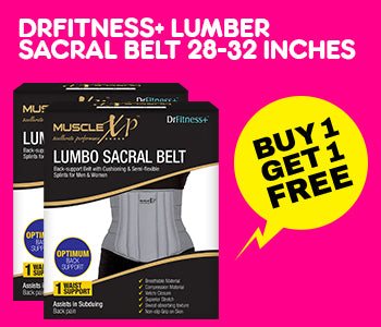 DrFitness+ Lumber Sacral Belt, Small (28-32), Pack of 2