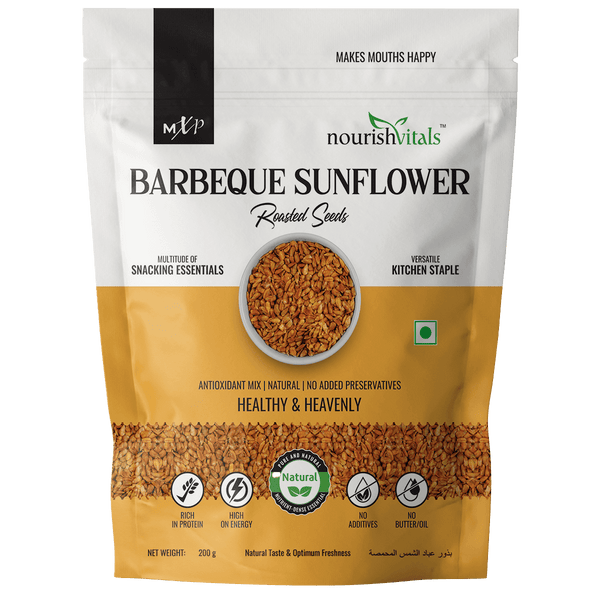 NourishVitals Barbeque Sunflower Roasted Seed, 200g