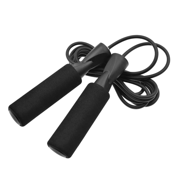 Skipping Rope with Foam Handles (Black)