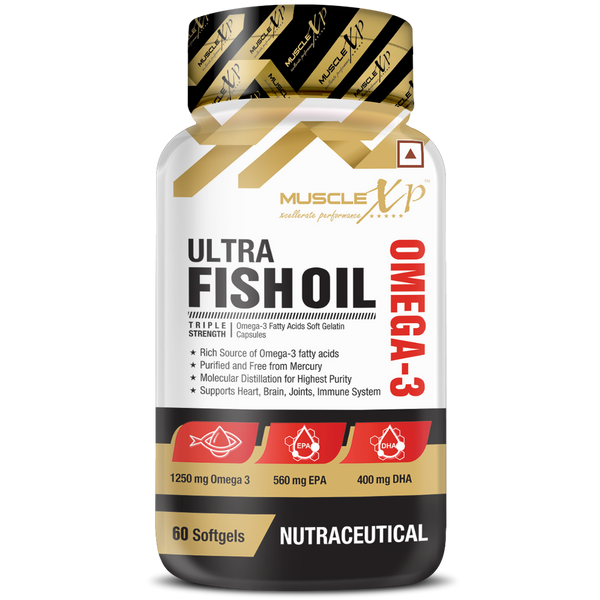 Ultra Fish Oil Triple Strength Omega 3  1250mg (560/400) Enteric Coated Softgels
